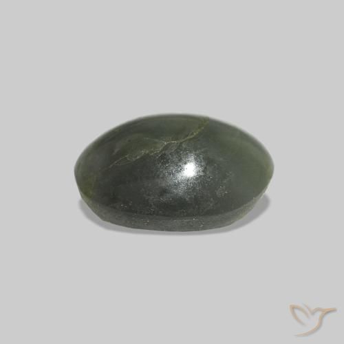 0.94 карата, натуральный Средний зеленый Cat's Eye Alexandrite, Овал, Непрозрачный