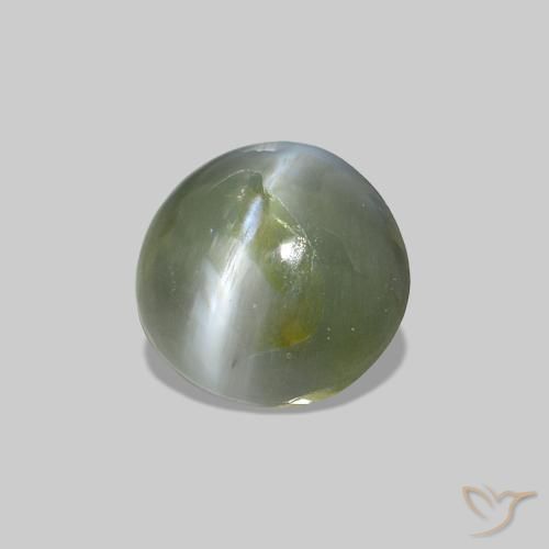 0.53 карата, натуральный Средний зеленый Cat's Eye Alexandrite, Овал, Непрозрачный