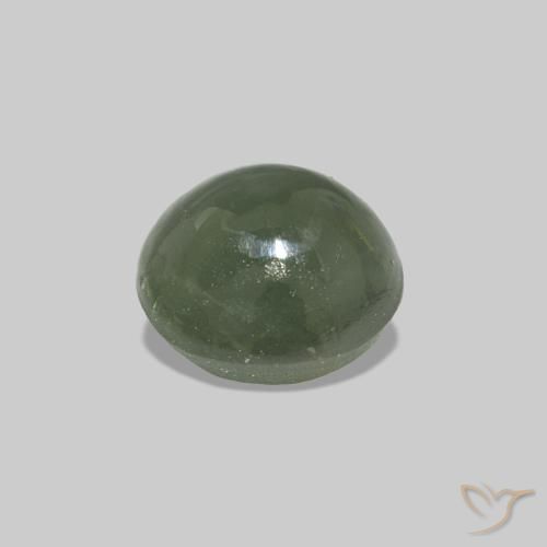 0.59 карата, натуральный Средний зеленый Cat's Eye Alexandrite, Овал, Непрозрачный