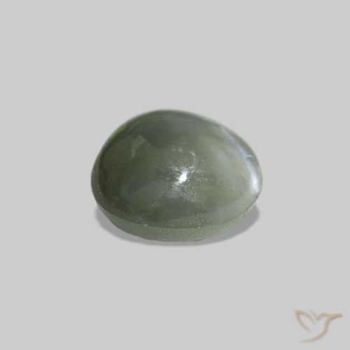 0.51 карата, натуральный Серо-зеленый Cat's Eye Alexandrite, Овал, Непрозрачный