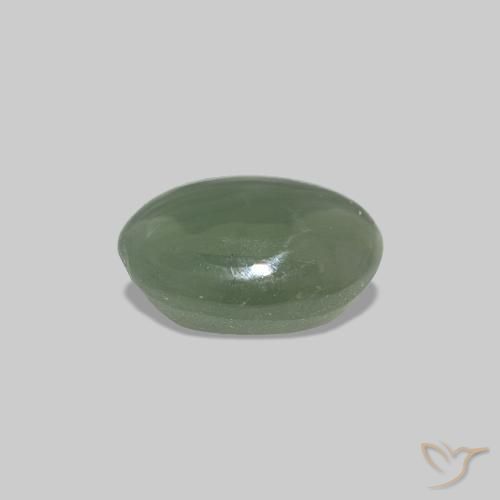 0.62 карата, натуральный Средний зеленый Cat's Eye Alexandrite, Овал, Непрозрачный