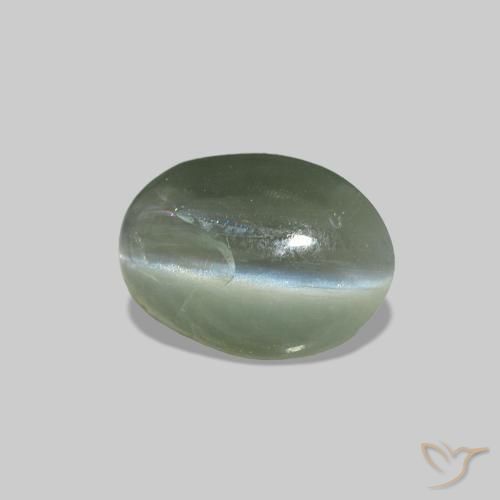 0.68 карата, натуральный Средний зеленый Cat's Eye Alexandrite, Овал, Непрозрачный
