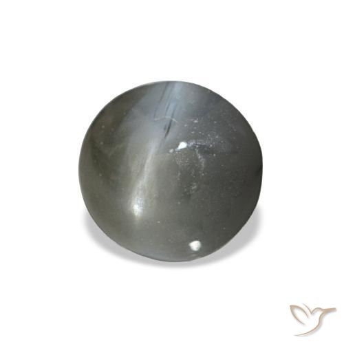 Натуральный серый cat's eye alexandrite 0,51 карата огранка овал, непрозрачный