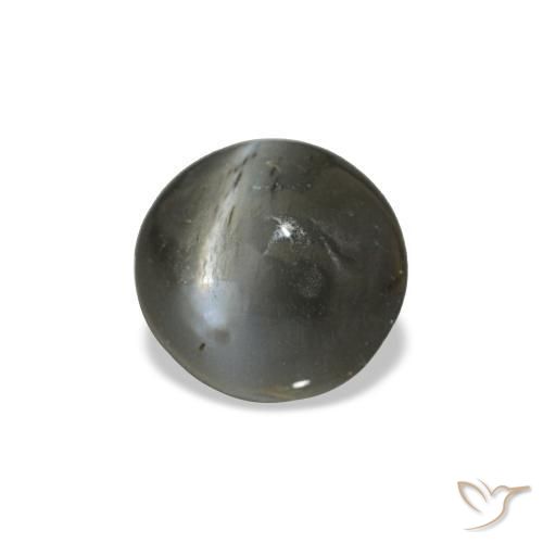 Натуральный серый cat's eye alexandrite 0,47 карата огранка овал, непрозрачный