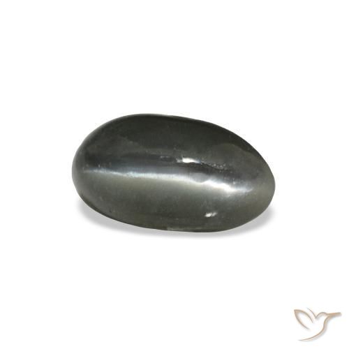 Натуральный серый cat's eye alexandrite 0,45 карата огранка овал, непрозрачный