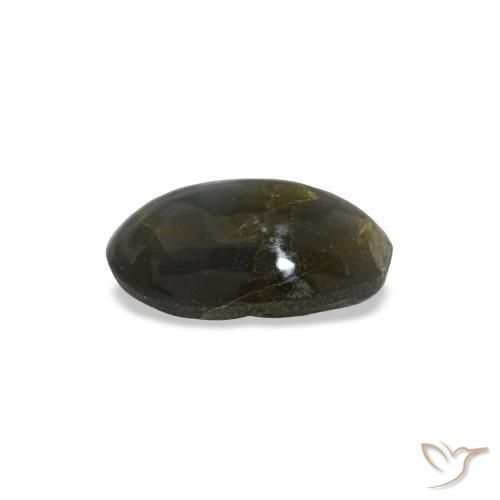 Натуральный серый cat's eye alexandrite 0,48 карата огранка овал, непрозрачный