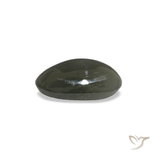 Натуральный серый cat's eye alexandrite 0,35 карата огранка овал, непрозрачный