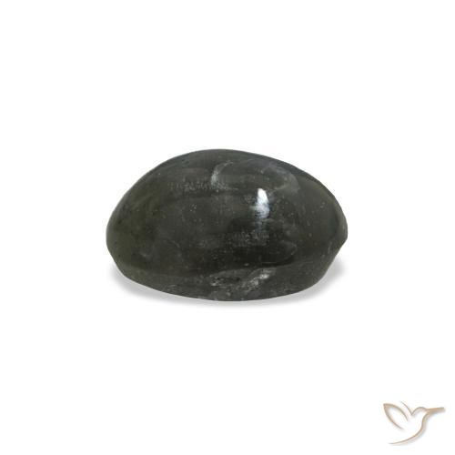 Натуральный серый cat's eye alexandrite 0,41 карата огранка овал, непрозрачный