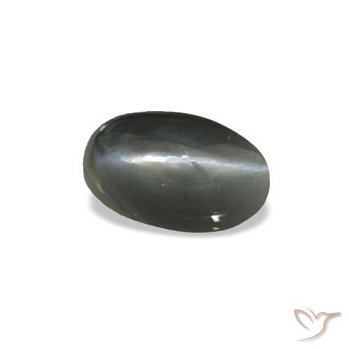 Натуральный серый cat's eye alexandrite 0,43 карата огранка овал, непрозрачный