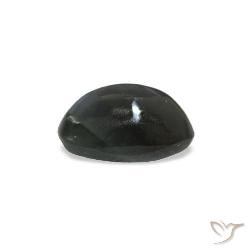 Натуральный серый cat's eye alexandrite 0,43 карата огранка овал, непрозрачный