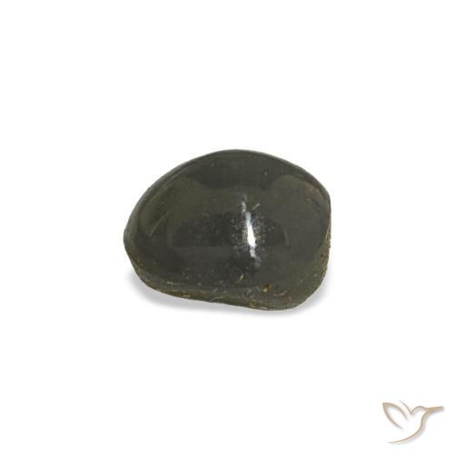 Натуральный серый cat's eye alexandrite 0,80 карата огранка овал, непрозрачный