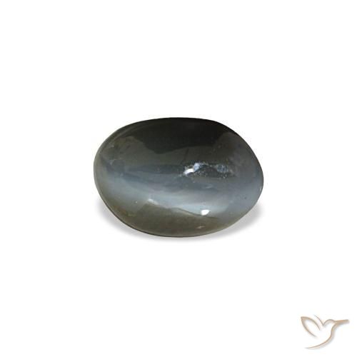 Натуральный серый cat's eye alexandrite 0,45 карата огранка овал, непрозрачный