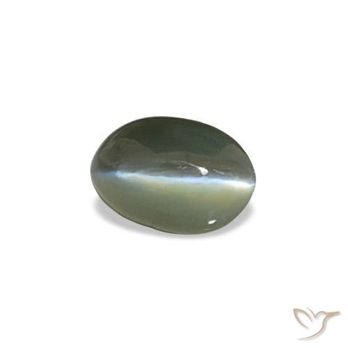 Натуральный серый cat's eye alexandrite 0,50 карата огранка овал, непрозрачный