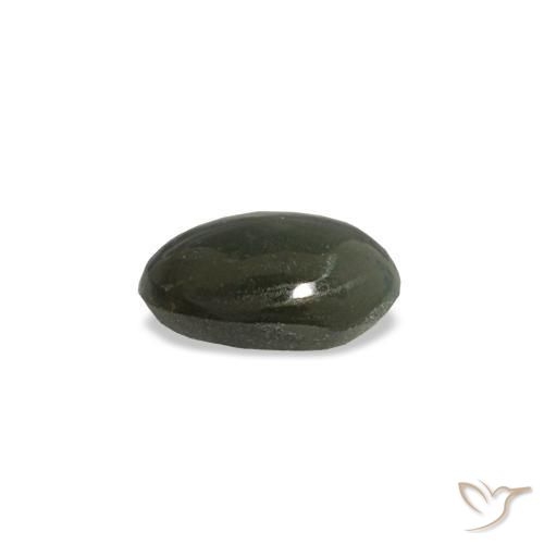 Натуральный серый cat's eye alexandrite 0,39 карата огранка овал, непрозрачный