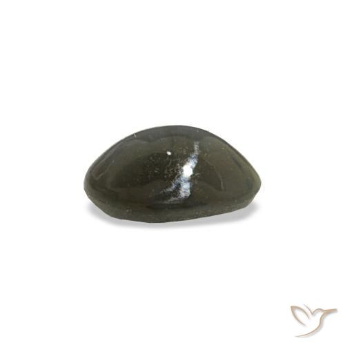 Натуральный серый cat's eye alexandrite 0,47 карата огранка овал, непрозрачный