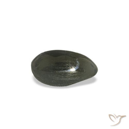 Натуральный серый cat's eye alexandrite 0,47 карата огранка овал, непрозрачный