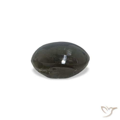 Натуральный серый cat's eye alexandrite 0,50 карата огранка овал, непрозрачный