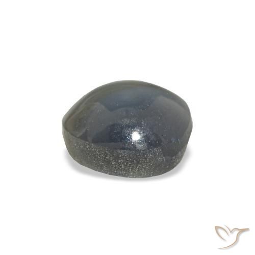 Натуральный серый cat's eye alexandrite 0,88 карата огранка овал, непрозрачный