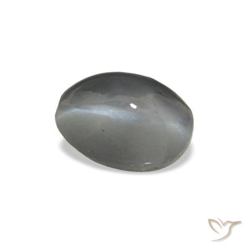 Натуральный серый cat's eye alexandrite 1,03 карата огранка овал, непрозрачный