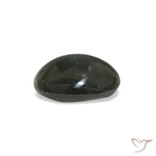 Натуральный серый cat's eye alexandrite 0,34 карата огранка овал, непрозрачный