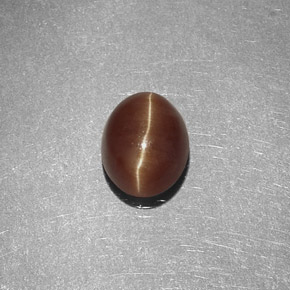 Натуральный жёлтый cat's eye apatite 1,47 карата огранка овал, полупрозрачный
