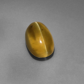 Натуральный Золотисто-зеленый Апатит кошачий глаз 4,12 карата Прозрачный, Полупрозрачный