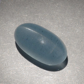 Натуральный зелёный cat's eye aquamarine 9,28 карата огранка овал, полупрозрачный