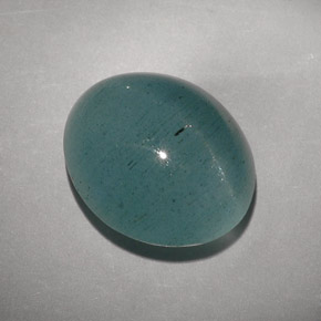 Натуральный зелёный cat's eye aquamarine 11,55 карата прозрачный, полупрозрачный