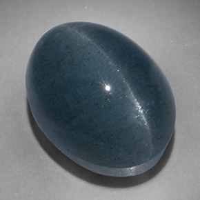Натуральный зелёный cat's eye aquamarine 17,47 карата огранка овал, полупрозрачный