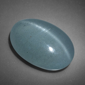 11.78 карата, натуральный Зелено-голубой Кошачий глаз Аквамарин, Огранка Овал, Полупрозрачный