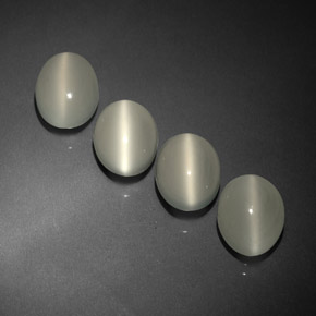 Натуральный белый cat's eye moonstone  карата прозрачный, полупрозрачный