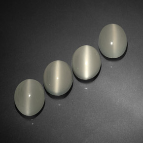 Натуральный белый cat's eye moonstone  карата прозрачный, полупрозрачный