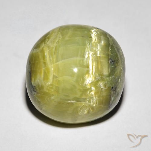 10.64ct Натуральный Земля зеленый Опал Кошачий Глаз, Овал, Непрозрачный