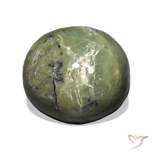 4.99ct Землисто-зеленый Опал Кошачий Глаз, Овал, Непрозрачный