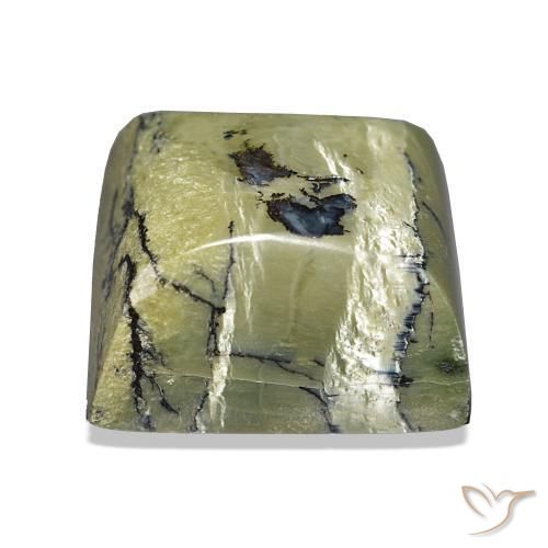 21.06 карата, натуральный Средний зеленый Опал Кошачий Глаз, Огранка Багет, Непрозрачный