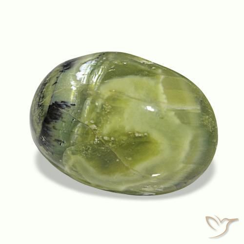 Натуральный многоцветный cat's eye opal 8,39 карата огранка овал, непрозрачный