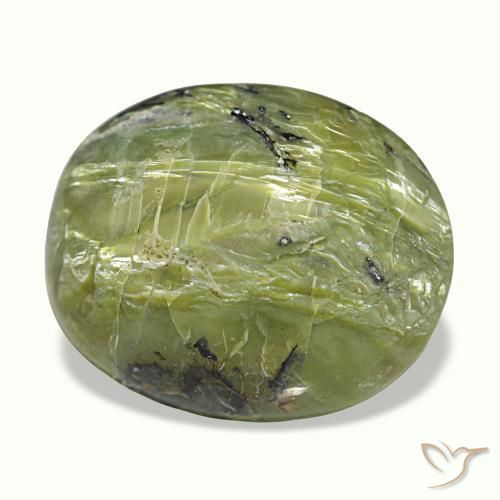 Натуральный многоцветный cat's eye opal 11,26 карата огранка овал, непрозрачный