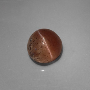 Натуральный коричневый cat's eye scapolite 2,31 карата прозрачный, полупрозрачный