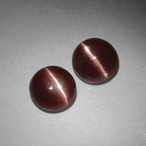  карата, натуральный Коричневый Скаполит Кошачий Глаз, Огранка Круг, Непрозрачный