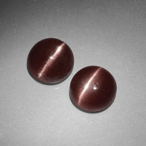  карата, натуральный Коричневый Скаполит Кошачий Глаз, Огранка Круг, Непрозрачный