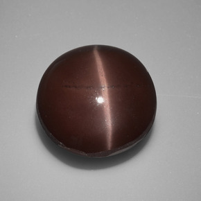 Натуральный коричневый cat's eye scapolite 10,97 карата огранка круг, непрозрачный