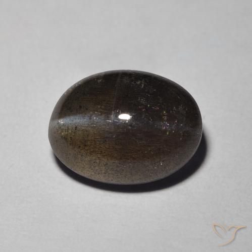 2.94ct Натуральный Коричневый Скаполит Кошачий Глаз, Овал, Полупрозрачный