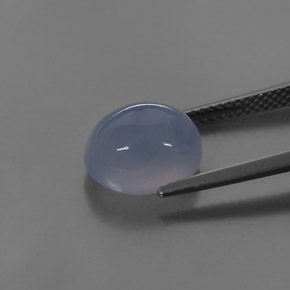 4.42 карата, натуральный Сиренево-синий Халцедон, Прозрачный, Полупрозрачный