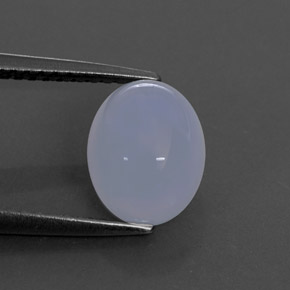 2.52 карата, натуральный Сиренево-синий Халцедон, Огранка Овал, Непрозрачный