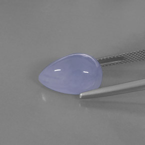 8.19 карата, натуральный Сиренево-синий Халцедон, Прозрачный, Полупрозрачный