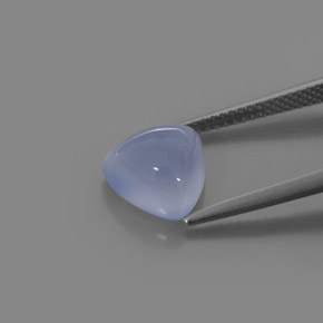 Натуральный сиренево-синий халцедон 3,22 карата прозрачный, полупрозрачный