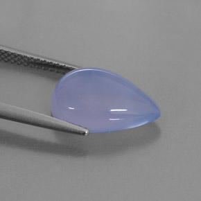 4.48 карата, натуральный Сиренево-синий Халцедон, Прозрачный, Полупрозрачный