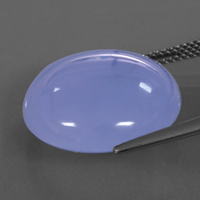17.43 карата, натуральный Сиренево-синий Халцедон, Прозрачный, Полупрозрачный