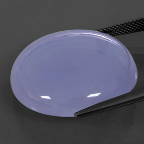 37.88 карата, натуральный Сиренево-синий Халцедон, Прозрачный, Полупрозрачный