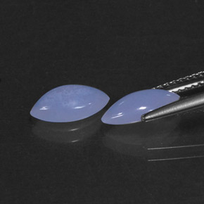 карата, натуральный Сиренево-синий Халцедон, Прозрачный, Полупрозрачный